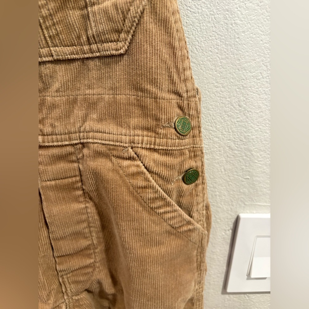 Vintage 1970’s/80’s Liberty Brown Corduroy Kids Overalls Size 8 Made in USA - Picture 6 of 11